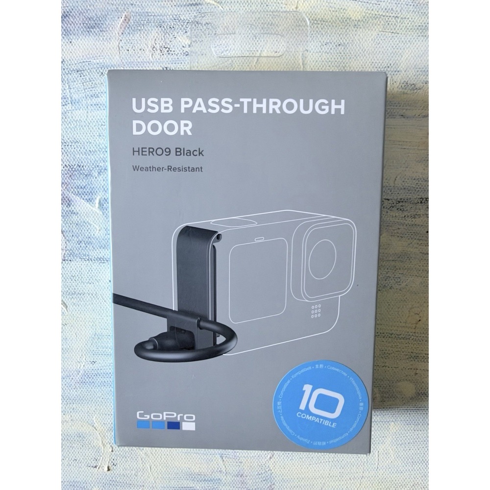 GoPro USB Pass-Through Door ADCOD-001 HERO9 10 11 12 Black USB-C Cable OEM